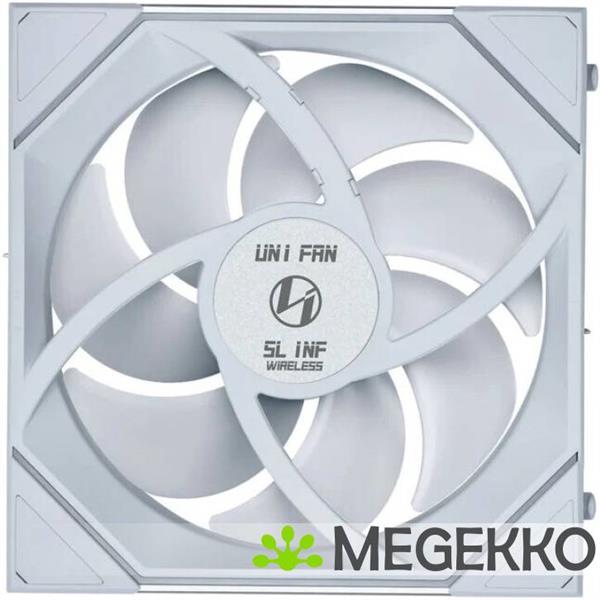 Grote foto lian li uni fan sl inf 140 wireless reversed 1 pack white computers en software overige computers en software
