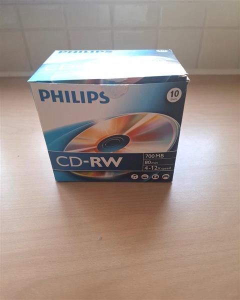 Grote foto box met 9 sealed cd rw van philips computers en software cd roms dvd en blu rays schrijfbaar