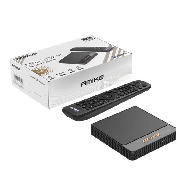 Grote foto retourdeal amiko mira x 5200 bt linux tv mediastreamer bluetooth editie telecommunicatie zenders en ontvangers
