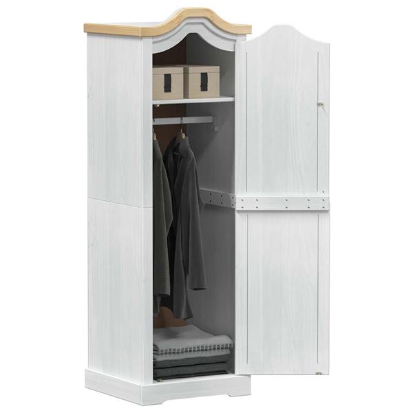 Grote foto vidaxl kasten met plank wit 55 x 52 x 170 cm massief grenenhout huis en inrichting overige