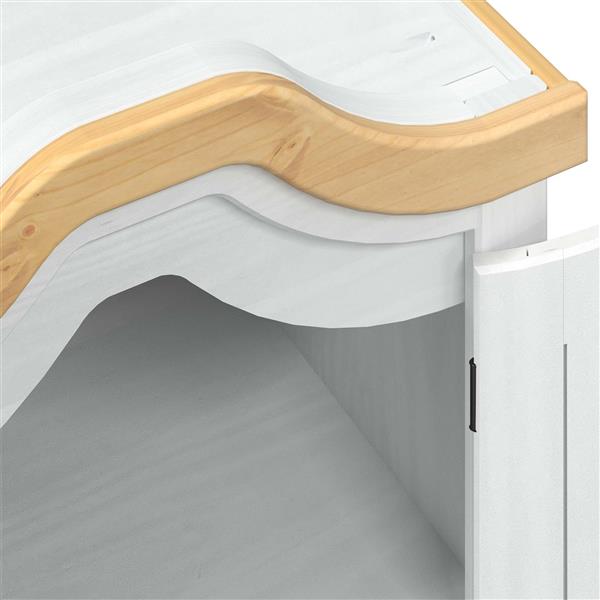 Grote foto vidaxl kasten met plank wit 55 x 52 x 170 cm massief grenenhout huis en inrichting overige