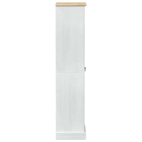 Grote foto vidaxl kasten met lade wit 55 x 38 x 170 cm massief grenenhout huis en inrichting overige