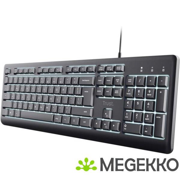 Grote foto trust primo verlicht toetsenbord computers en software toetsenborden