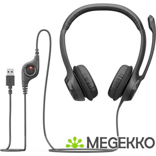 Grote foto logitech h390 bedraad zwart audio tv en foto koptelefoons
