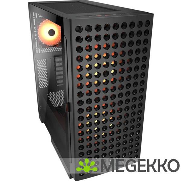 Grote foto cougar gaming airface eco rgb midi tower zwart computers en software behuizingen en kasten