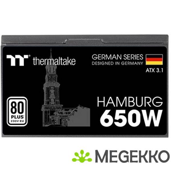 Grote foto thermaltake hamburg power supply unit 650w zwart computers en software overige