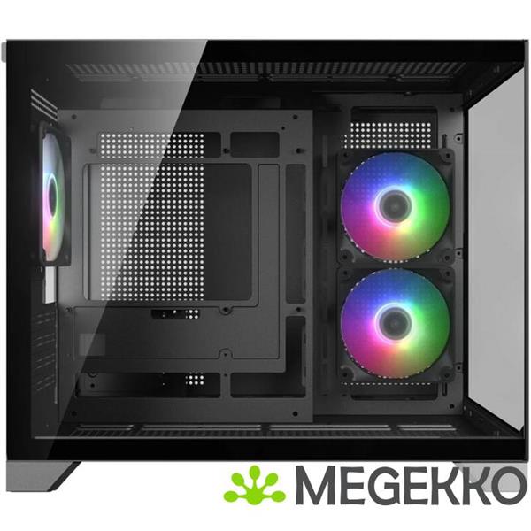 Grote foto cougar gaming fv150 mini rgb mini tower zwart computers en software behuizingen en kasten