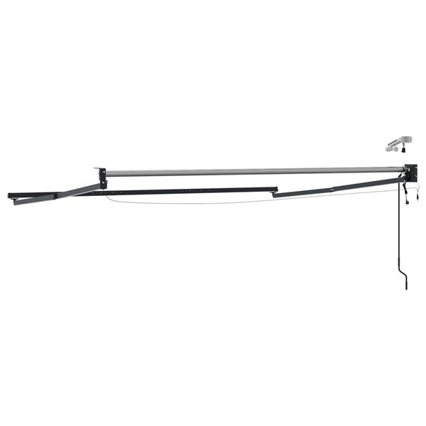 Grote foto vidaxl elektrisch uitschuifbaar zonnescherm frame antraciet 3 x 2 m tuin en terras overige tuin en terras