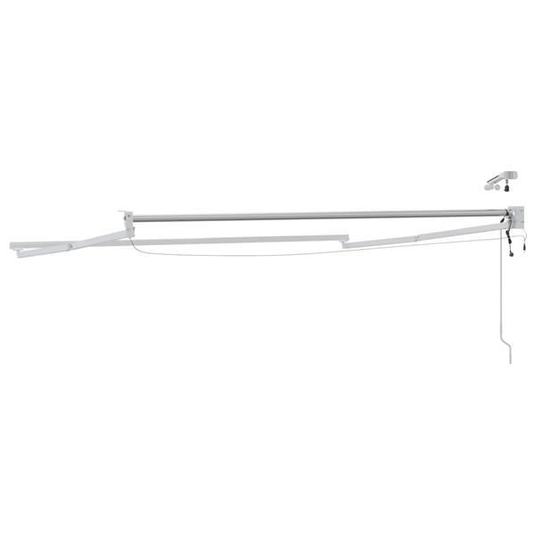 Grote foto vidaxl elektrisch uitschuifbaar zonnescherm frame wit 3 x 2 m tuin en terras overige tuin en terras