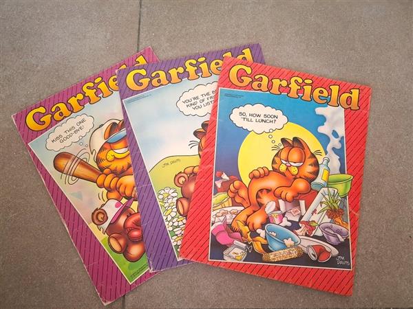 Grote foto 3 vintage mappen van garfield 1978 verzamelen stripfiguren