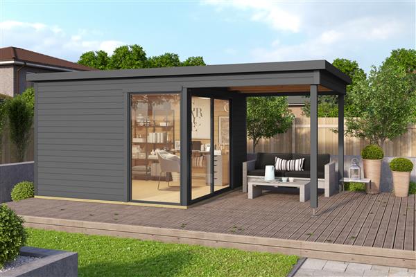 Grote foto nieuw modern tuinhuis 44mm domeo 2 set tuin en terras tuinhuisjes en blokhutten