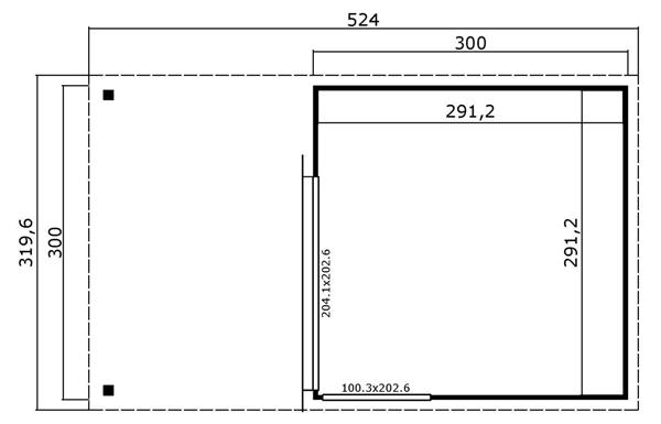 Grote foto nieuw modern tuinhuis 44mm domeo 2 set tuin en terras tuinhuisjes en blokhutten