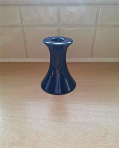 Grote foto elegante donkerblauwe kandelaar voor 1 kaars huis en inrichting kandelaars en kaarsen