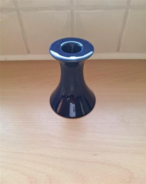 Grote foto elegante donkerblauwe kandelaar voor 1 kaars huis en inrichting kandelaars en kaarsen