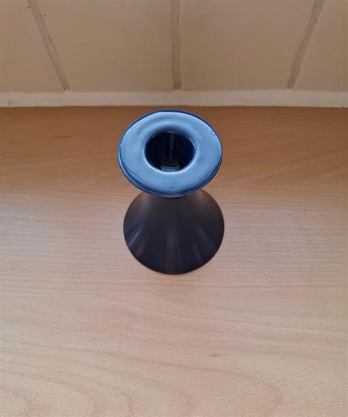 Grote foto elegante donkerblauwe kandelaar voor 1 kaars huis en inrichting kandelaars en kaarsen