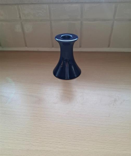 Grote foto elegante donkerblauwe kandelaar voor 1 kaars huis en inrichting kandelaars en kaarsen