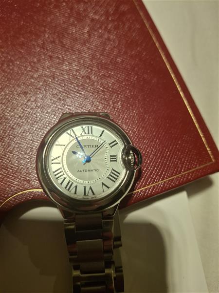 Grote foto horloge cartier ballon blue 33mm sieraden tassen en uiterlijk dames