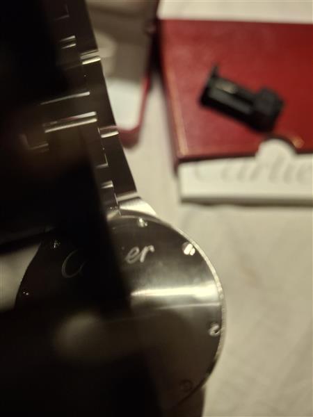 Grote foto horloge cartier ballon blue 33mm sieraden tassen en uiterlijk dames