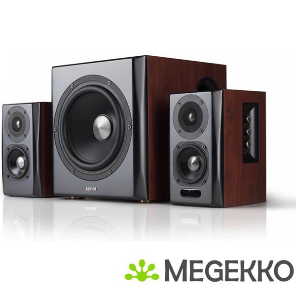 Grote foto edifier s350db 2.1 zwart bruin computers en software overige computers en software