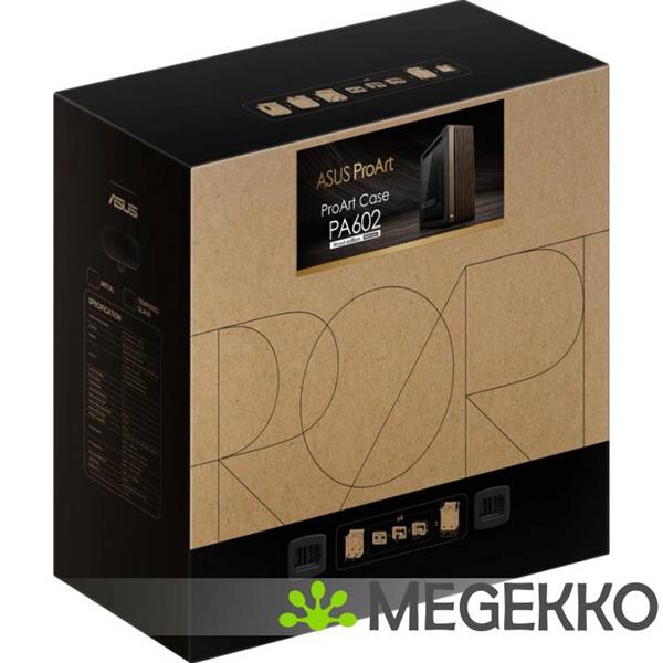 Grote foto asus proart pa602 wood edition modern black computers en software behuizingen en kasten