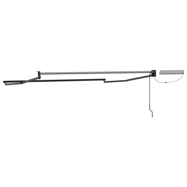 Grote foto vidaxl elektrisch uitschuifbaar zonnescherm frame antracietkleurig tuin en terras overige tuin en terras