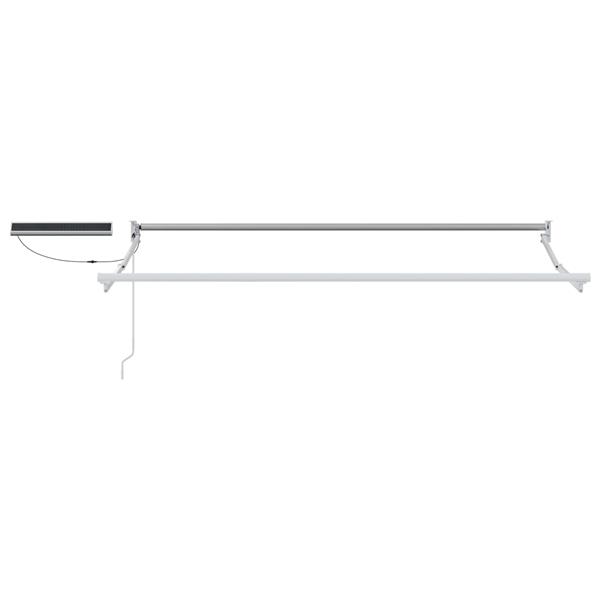 Grote foto vidaxl elektrisch uitschuifbaar zonnescherm frame wit 3 x 2 m staal tuin en terras overige tuin en terras