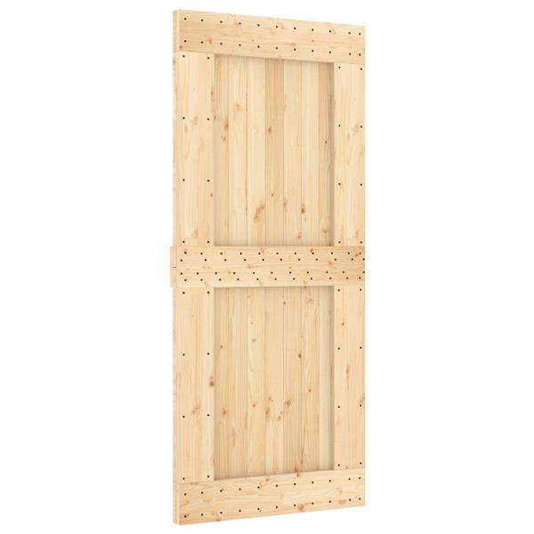 Grote foto vidaxl deur narvik naturel 90 x 210 cm massief grenenhout doe het zelf en verbouw deuren en horren