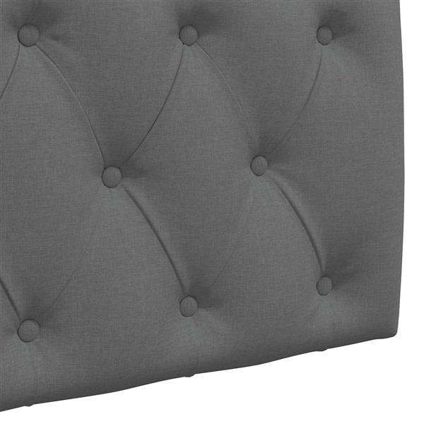 Grote foto vidaxl hangend hoofdeinde donkergrijs stof antiek en kunst stoelen en banken