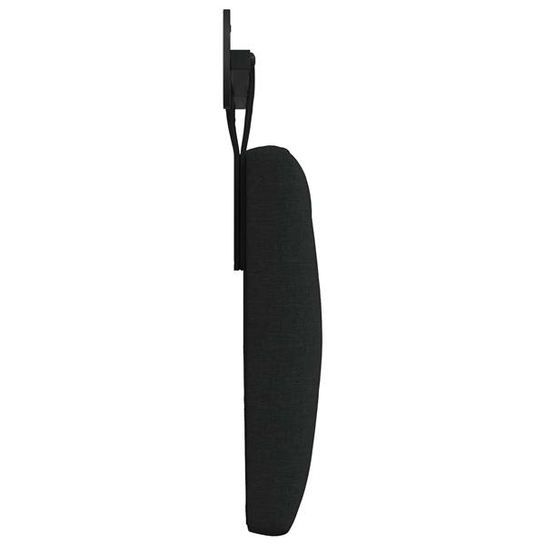 Grote foto vidaxl hangend hoofdeinde zwart stof antiek en kunst stoelen en banken