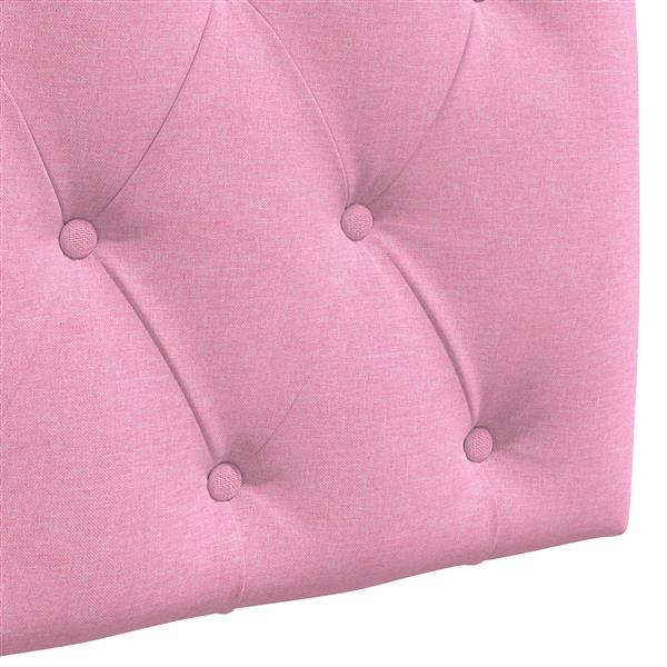 Grote foto vidaxl hangend hoofdeinde roze stof antiek en kunst stoelen en banken