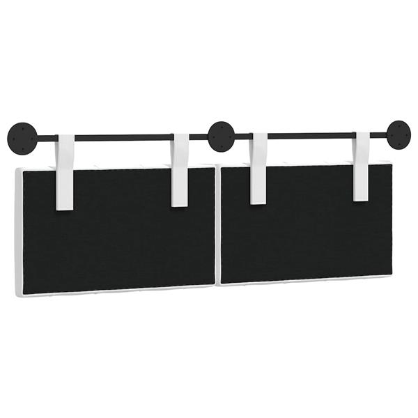 Grote foto vidaxl hangend hoofdeinde wit stof antiek en kunst stoelen en banken