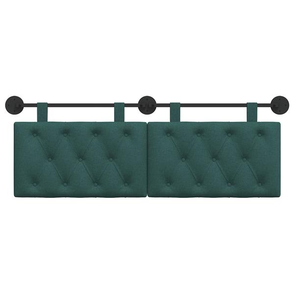 Grote foto vidaxl hangend hoofdeinde donkergroen stof antiek en kunst stoelen en banken