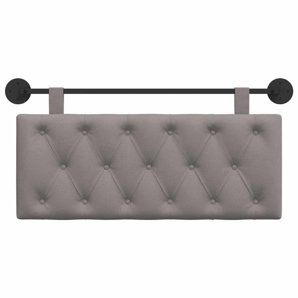 Grote foto vidaxl hangend hoofdeinde taupe stof antiek en kunst stoelen en banken