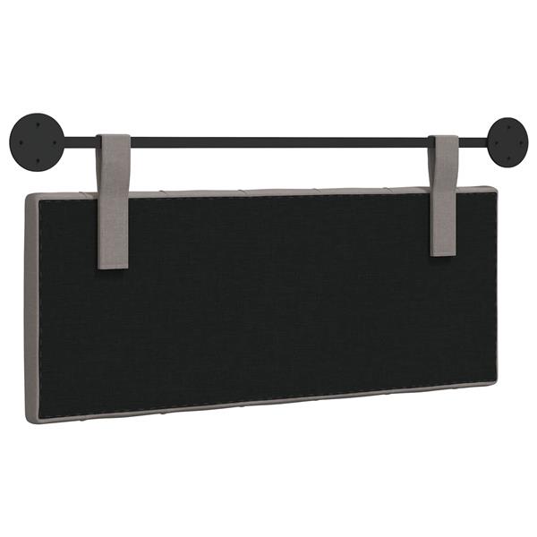 Grote foto vidaxl hangend hoofdeinde taupe stof antiek en kunst stoelen en banken