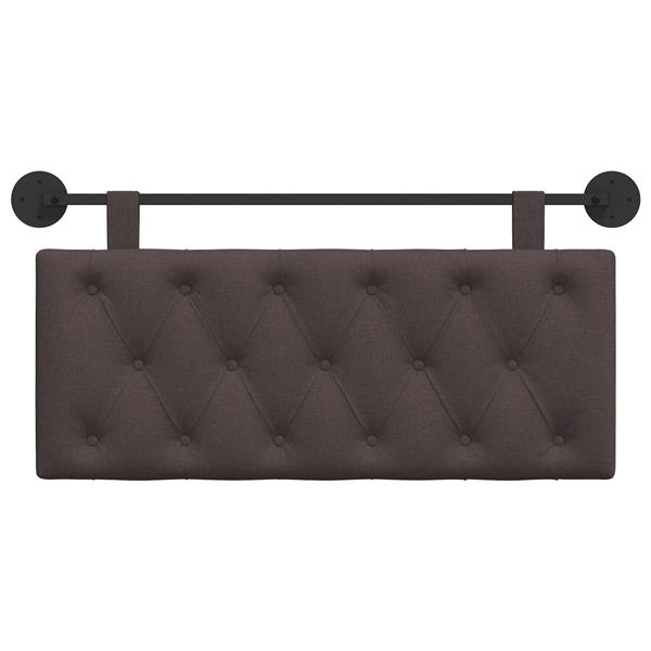 Grote foto vidaxl hangend hoofdeinde donkerbruin stof antiek en kunst stoelen en banken