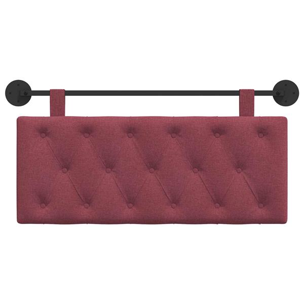 Grote foto vidaxl hangend hoofdeinde wijnrood stof antiek en kunst stoelen en banken
