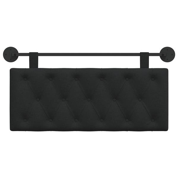 Grote foto vidaxl hangend hoofdeinde zwart stof antiek en kunst stoelen en banken