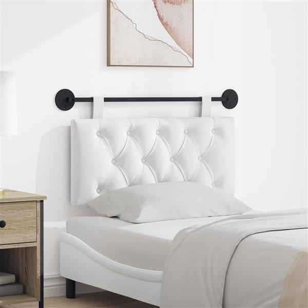 Grote foto vidaxl hangend hoofdeinde wit stof antiek en kunst stoelen en banken