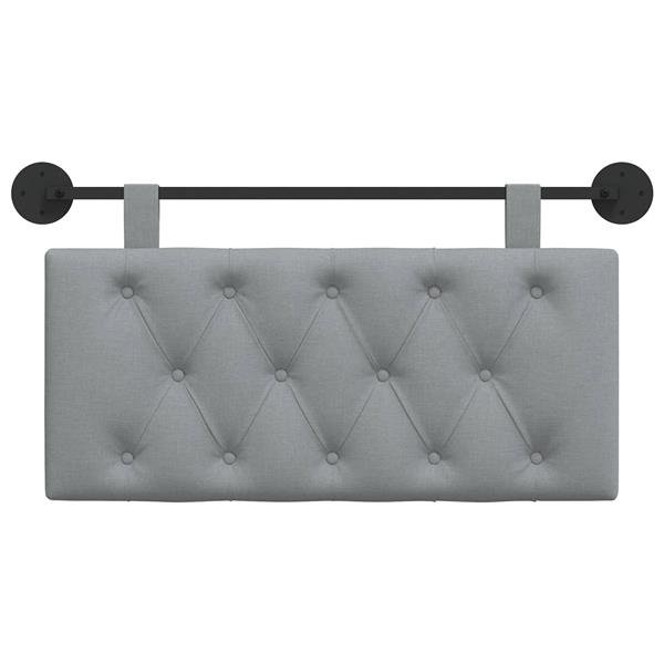 Grote foto vidaxl hangend hoofdeinde lichtgrijs stof antiek en kunst stoelen en banken