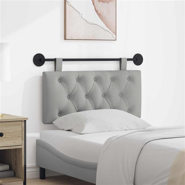 Grote foto vidaxl hangend hoofdeinde wolkengrijs stof antiek en kunst stoelen en banken