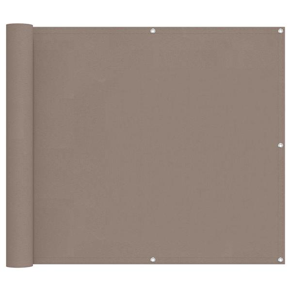Grote foto vidaxl balkon scherm taupe 100 x 600 cm oxford stof tuin en terras overige tuin en terras