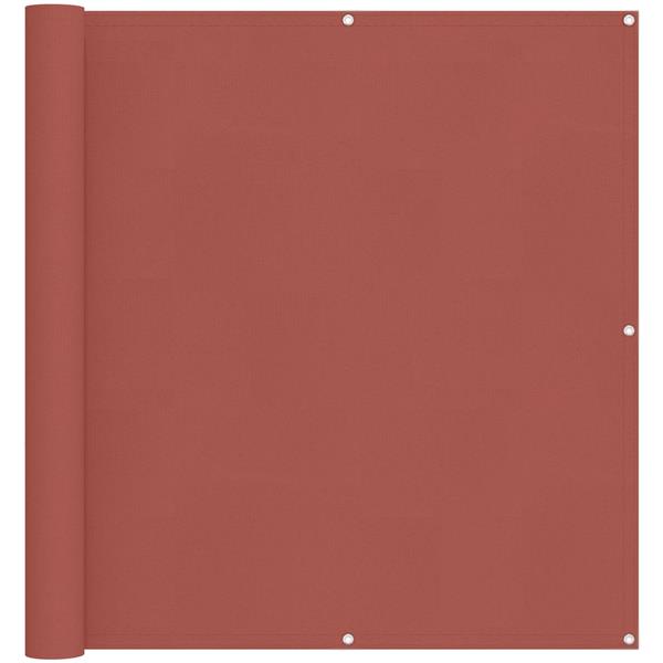 Grote foto vidaxl balkon scherm terracotta 110 x 800 cm oxford stof tuin en terras overige tuin en terras
