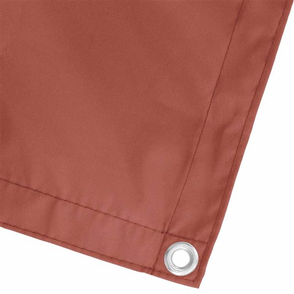 Grote foto vidaxl balkon scherm terracotta 100 x 400 cm oxford stof tuin en terras overige tuin en terras