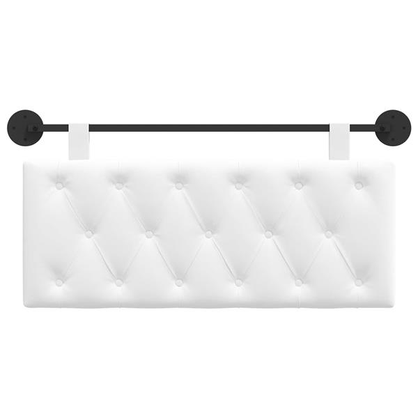 Grote foto vidaxl hangend hoofdeinde wit stof antiek en kunst stoelen en banken