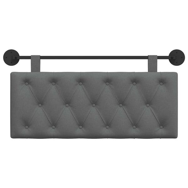 Grote foto vidaxl hangend hoofdeinde donkergrijs stof antiek en kunst stoelen en banken