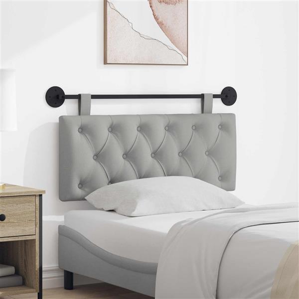 Grote foto vidaxl hangend hoofdeinde wolkengrijs stof antiek en kunst stoelen en banken