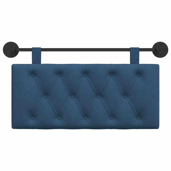 Grote foto vidaxl hangend hoofdeinde blauw stof antiek en kunst stoelen en banken