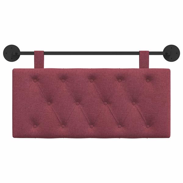 Grote foto vidaxl hangend hoofdeinde wijnrood stof antiek en kunst stoelen en banken