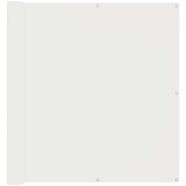 Grote foto vidaxl balkon scherm wit 110 x 300 cm oxford stof tuin en terras overige tuin en terras