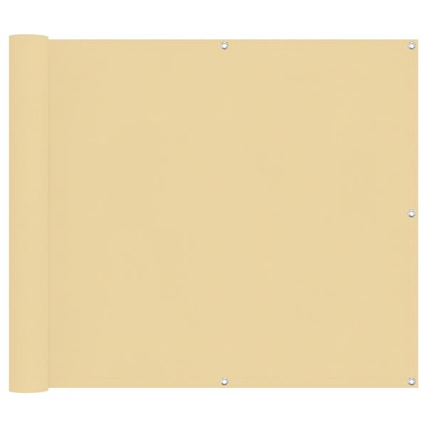 Grote foto vidaxl balkon scherm zand 100 x 600 cm oxford stof tuin en terras overige tuin en terras